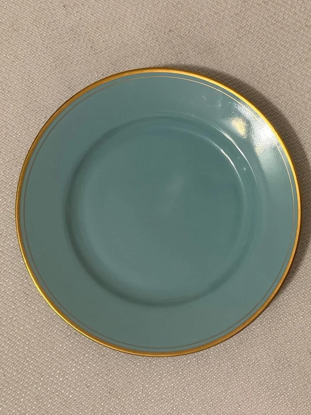 Fitz and Floyd Pavilion Salad Plate with Gold Rim